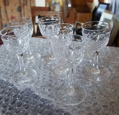 Buy Set Of 6 Tudor Crystal Cut Liquer Glasses • 22.99£