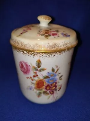 Buy FABULOUS Hammersley China Dresden Sprays Honey/Jam Jar Pot With Lid • 28.81£