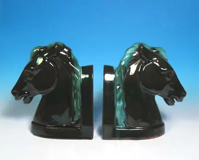 Buy Blue Mountain Pottery Canada PAIR Horse Head Vintage Mid Century Modern Bookends • 36.90£