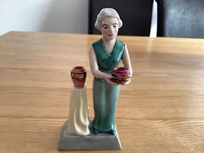 Buy Charlotte Rhead Pottery Lady Figurine • 10£