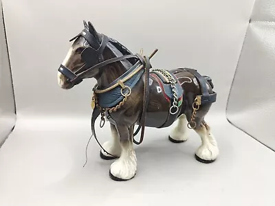 Buy Vintage Melba Ware Brown Ceramic Pottery Shire Horse Harness Figure England 6.5  • 12£