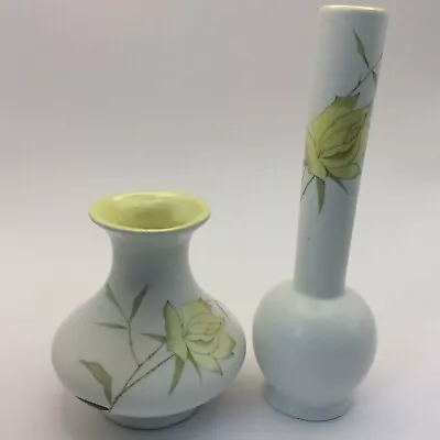 Buy 2 Burleigh Ware - Burgess & Leigh Yellow Flower Vase • 5.99£