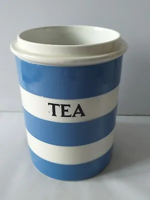Buy T G Green Vintage Cornishware Blue & White Tea Jar. Black Back Stamp. No Lid • 24.50£