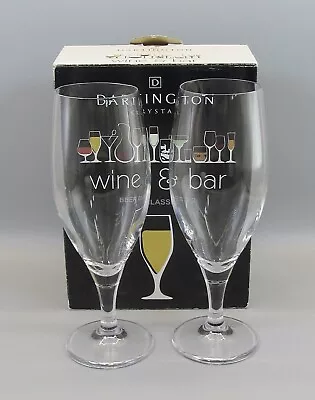 Buy Dartington Crystal Beer Glasses Wine & Bar Collection Set Of 2   50cl • 19.95£