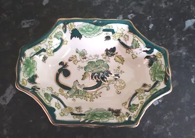 Buy Masons Ironstone Green Chartreuse Lovely Shaped Dish Lovely Condition. • 9.99£