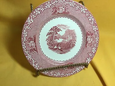 Buy Royal Staffordshire/England~Red Transferware~”Jenny Lind”~10”~Dinner Plate~👀~ • 11.53£