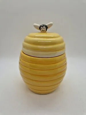 Buy Ceramic Yellow Honey Bee Hive Pot Conserve Jar Hand Painted • 4£