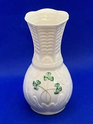 Buy Belleek Irish Porcelains Shamrock Vase  - 13.5cm Tall • 5.99£