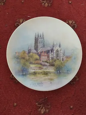 Buy RARE ROYAL WORCESTER Foley CHINA COLLECTORS PLATE OF WORCESTER CATHEDRAL Signed • 14.99£
