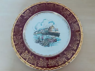 Buy Weatherby Large Vintage Royal Falcon Ware Plate - Fishing Village • 2.99£
