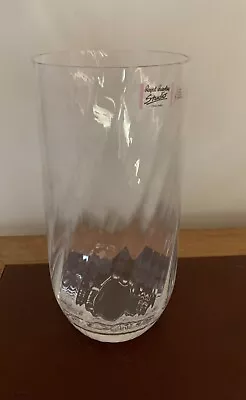Buy Large Royal Brierley Studio  Crystal Glass Flowers Vase 23.5cm • 20£