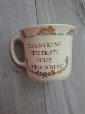Buy Royal Doulton Bunnykins 1936 Fine Bone China Double Handle Mug Christening Cup • 18£