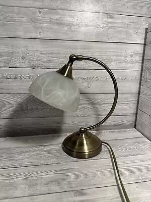 Buy Art Deco Style Brass Table Touch Lamp With Glass  Shade Reading ,bedside Light,  • 39.40£