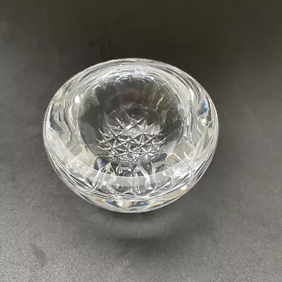 Buy Crystal Cut Glass Paperweight Tealight 8cm Desk Tidy Excellent Condition • 2.99£
