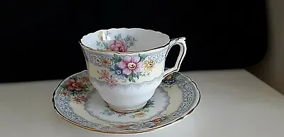 Buy Crown Staffordshire Bone China Cup & Saucer Summer Glory • 14.95£