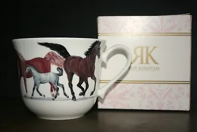 Buy Boxed Roy Kirkham Large Breakfast Cup  'Horses' Fine Bone China NEW • 10£