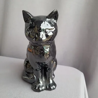 Buy Vintage Sylvac Lucky Black Cat Figurine Sitting 7 Inches Tall Good Con 1087 • 12£