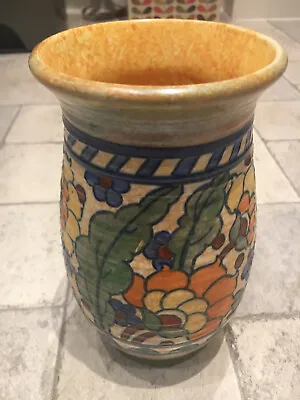 Buy Charlotte Rhead Crown Ducal Rare Vase No 129 Tube Line Ceramic Pottery 1930s • 80£