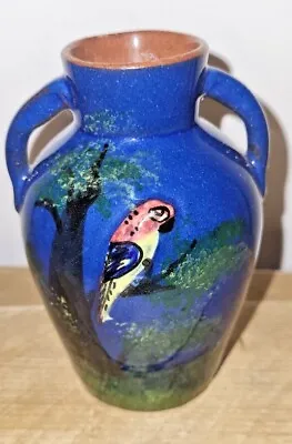 Buy Royal Torquay Blue Parrot Bird Design Pottery Antique Collectible Good Condition • 19.97£