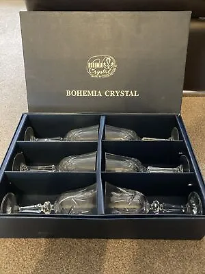Buy BNIB Bohemia Crystal Wine Glasses X 6 • 35£