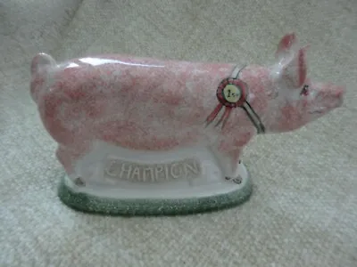 Buy Rye Pottery Champion Pig Great Condition • 57£
