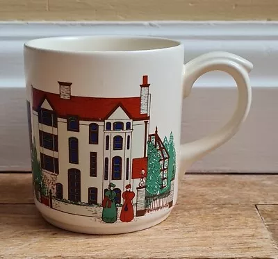 Buy Vintage Signed 'poole England' Pottery Mug - Victorian Houses & People Design • 9.99£