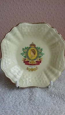 Buy J & G Meakin Pottery 'Sunshine' Coaster : Queen Elizabeth II, Coronation, 1953 • 12£