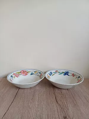 Buy Woods & Sons Alpine Meadow 9 Inch  Serving Bowls X 2 - Black Stamp  • 20£