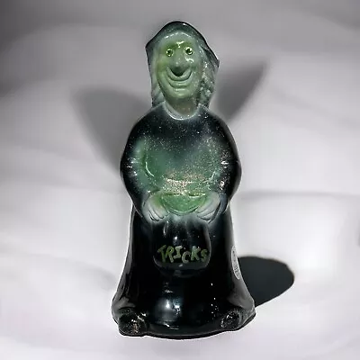 Buy Fenton Art Glass Halloween Wicked Witch Tricks Bag Figurine Statue Jeweled Eyes • 142.08£