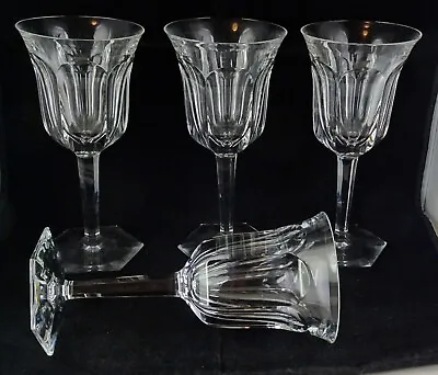 Buy 4 Baccarat Malmaison Water Goblets Cut Panels • 200.10£