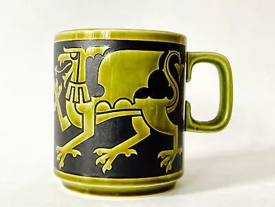 Buy Hornsea Pottery Mug Green Welsh Dragon Vintage Mug John Clappison • 59£