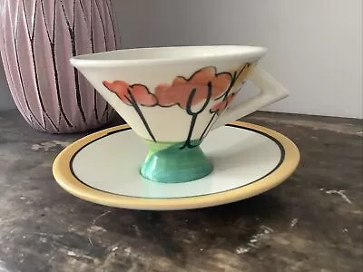 Buy Past Times Clarice Cliff Inspired Cup & Saucer , Tall Trees, Hand Painted • 15£