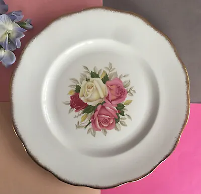 Buy Vintage Queen Anne Bone China Dinner Plate,Display Plate 26.5 Cm  Lady Sylvia 🌷 • 11.95£