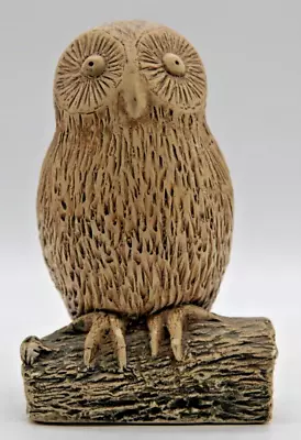Buy Large Owl On A Log. Figurine In  Age Appropriate Condition. • 2.99£