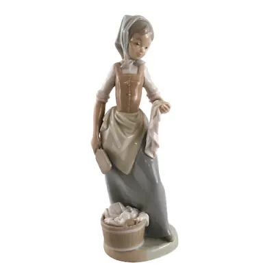Buy Nao By Lladro Figurine Wash Day Girl With Laundry • 25£