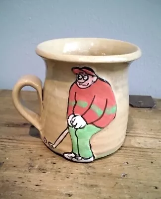 Buy Vintage Pretty Ugly Pottery Mug Quirky Golfer Wales  • 5.50£