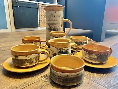 Buy Rayric English Vintage 60s 70s Art Pottery Brutalist Mid Century Coffee Set Rare • 64.99£