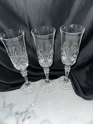 Buy Vintage Galway Irish Crystal Hand Made Champagne Fluted Cut Glass Label&stamped. • 11.44£