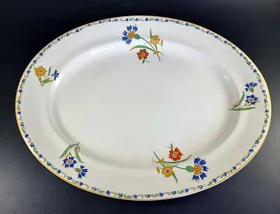 Buy Vintage Art Deco Style Tams Ware Oval Serving Dish Platter Floral Pattern 394623 • 18.73£