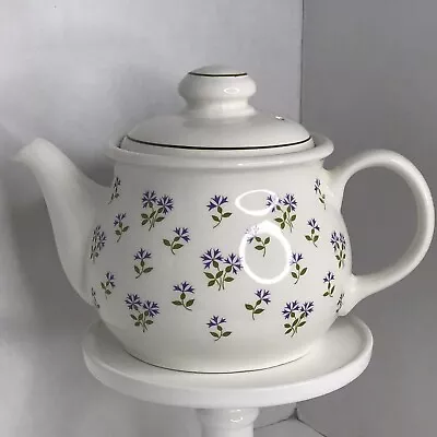 Buy Sadler England Teapot Springtime 3871 Purple Floral Colorful Country Porcelain • 20.41£