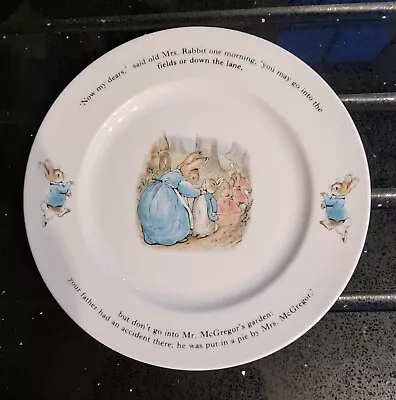 Buy Wedgwood Beatrix Potter Peter Rabbit Plate Collectable 1991 • 4.99£