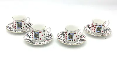 Buy Elizabethan Staffordshire Fine Bone China “ Cut For Coffee” Set Of 4 Cups • 14.99£