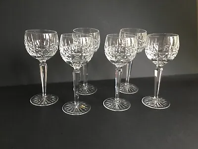 Buy Signed Waterford KYLEMORE  Set Of 6 White Wine Hock Glasses Glass 7.5  Tall • 110£