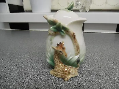 Buy Franz Porcelain Giraffe Condiment Jar With Lid. RARE...Jungle Beauties. FZ01298 • 65£