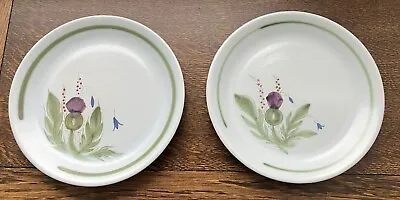 Buy 2 Buchan Stoneware Thistle Plates / Bread / Hors D’oeuvres • 7.99£