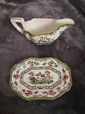 Buy Antique Spode China Eden 1393 Gravy Dish And Saucer • 25£