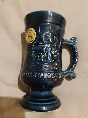 Buy New Devonway Pottery Kingsbridge Rare Blue Mayflower Mug Tankard - CJD • 12.50£