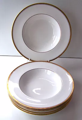 Buy X6 Vintage Royal Worcester   Viceroy Gold   Rimmed Soup Bowls, 91/4  • 19.99£