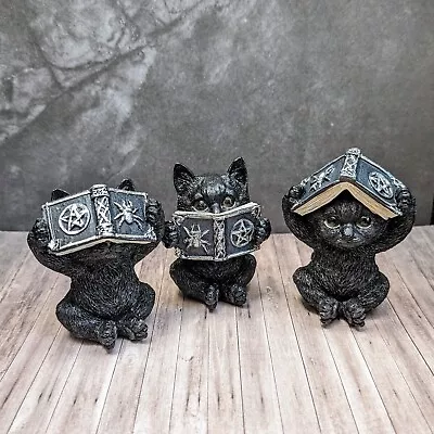 Buy Three Wise Spell Cats Figurines Nemesis Now Black Witch Kitties Gothic Cute Gift • 19.99£
