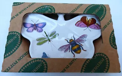 Buy Boxed Portmeirion Botanic Garden Butterfly Shaped Butterflies Tea Bag Holder • 6.99£